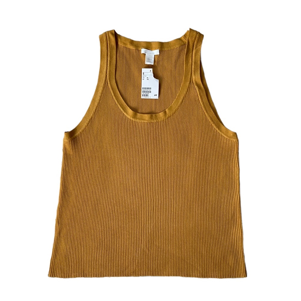 H&M Mustard Yellow Hue Tank Top Sweater